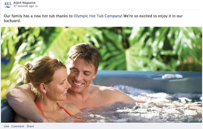 screenshot of a couple in a hot tub