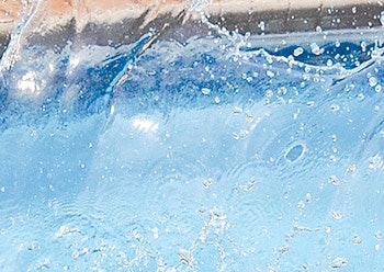 photo of pool splash