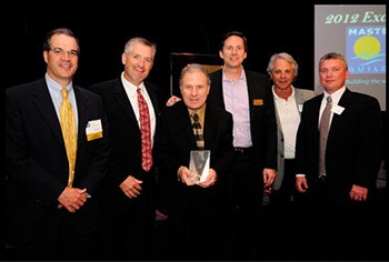 Photo Of Master Pools Guild Presenting Industry Icon Award To Vance Gillette