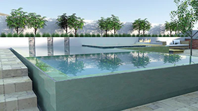 renderings of pools using computer drafting programs