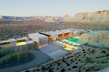 photo of a desert resort