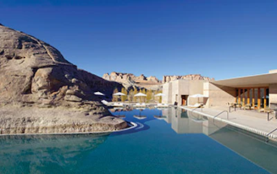 photo of a desert resort