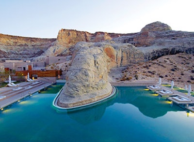 photo of a desert resort