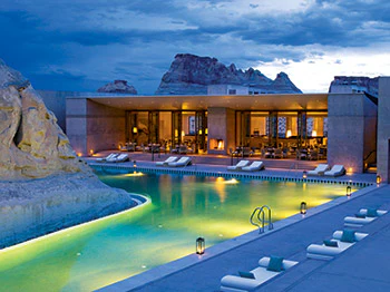 photo of a desert resort