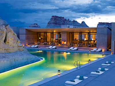 photo of a desert resort