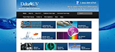 photo of DeltaUV website