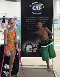 photo of two athletes from the Challenged Athletes Foundation