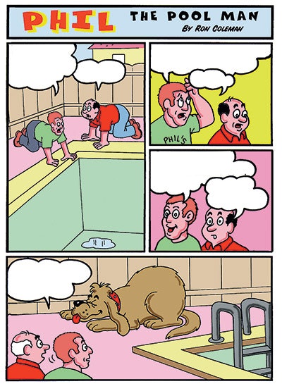 cartoon of Phil The Pool Man