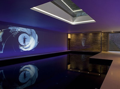 photo of swimming pool movie theater
