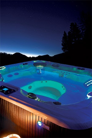 Photo Of A Hot Tub With A Clear Cover