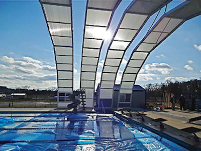 photo of retracting pool