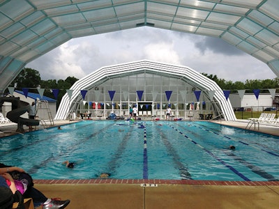 photo of retracting pool