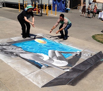 The chalk deals artist