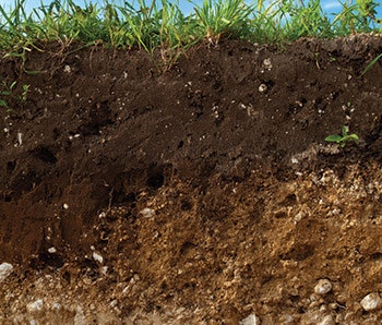 photo showing layers of dirt