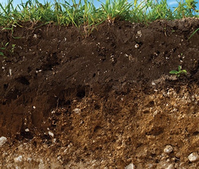 photo showing layers of dirt