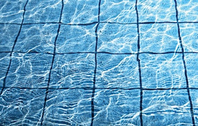 Photo of a pool with a grid pattern