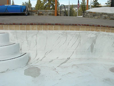 Photo Of Pool With Settlement Cracks