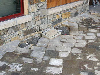 Photo Of Deck Fill Settlement