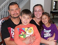 photo of Sergeant Mario Torres and his family