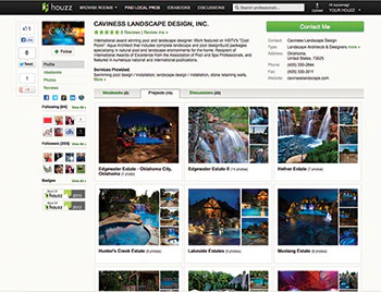screenshot of Caviness Landscape