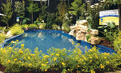 photo of a pool display at a home show
