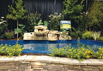 photo of a pool display at a home show
