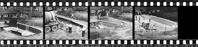 photo of 1963 pool project