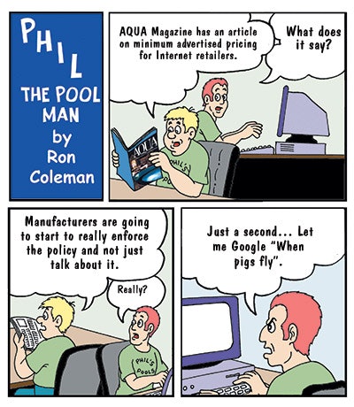 cartoon of Phil The Pool Man - winner