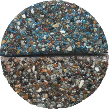 photo of pool plaster showing fading color