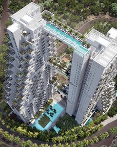 photo of a pool tower