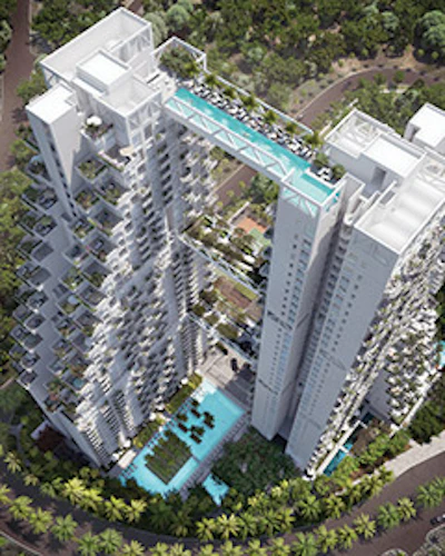 photo of a pool tower