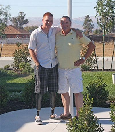 Photo of Sgt. Brian Jergens and Paolo Bendetti