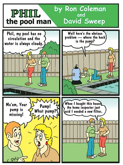 cartoon of Phil The Pool Man - winner
