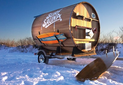 photo of a mobile sauna