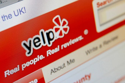 screenshot of yelp