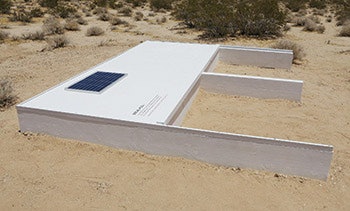 photo of a pool in the Mojave desert