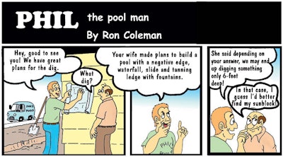 cartoon of Phil The Pool Man - winner
