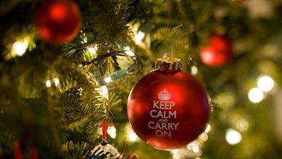 photo of an ornament on a Christmas tree