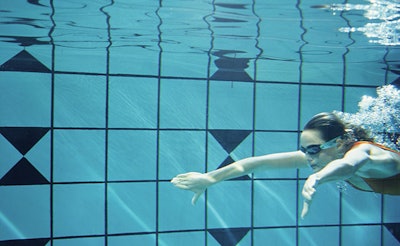 photo of a person swimming