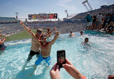 photo of spa at a football stadium