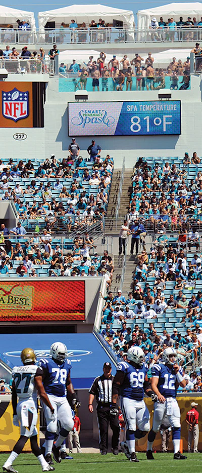 photo of spa at a football stadium