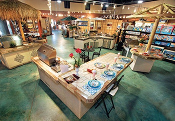 photo of a pool enclosure showroom