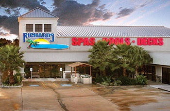 photo of a pool showroom