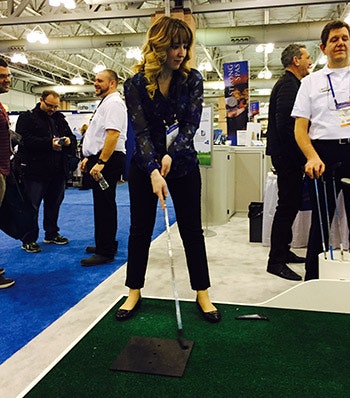 Aqua Managing Editor Cailley Hammel Tries Her Hand At The Golf Game