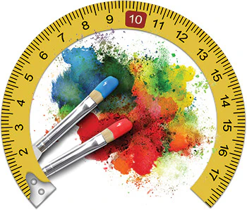 photo of a paint ring rendering