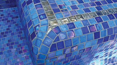 photo of pool tile