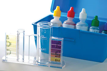 photo of pool chemicals