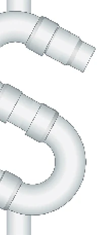illustration of pipes in the shape of a dollar sign