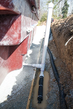 photo of a swimming pool construction
