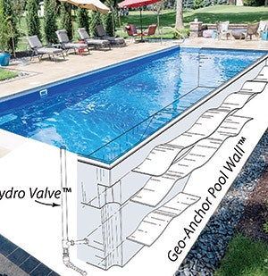 photo of a swimming pool construction